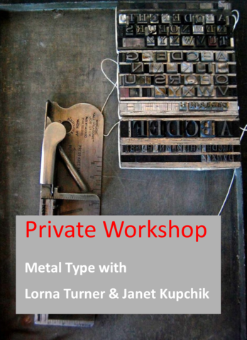 #7030 - Private Workshop, Intro to Metal Type - April 17